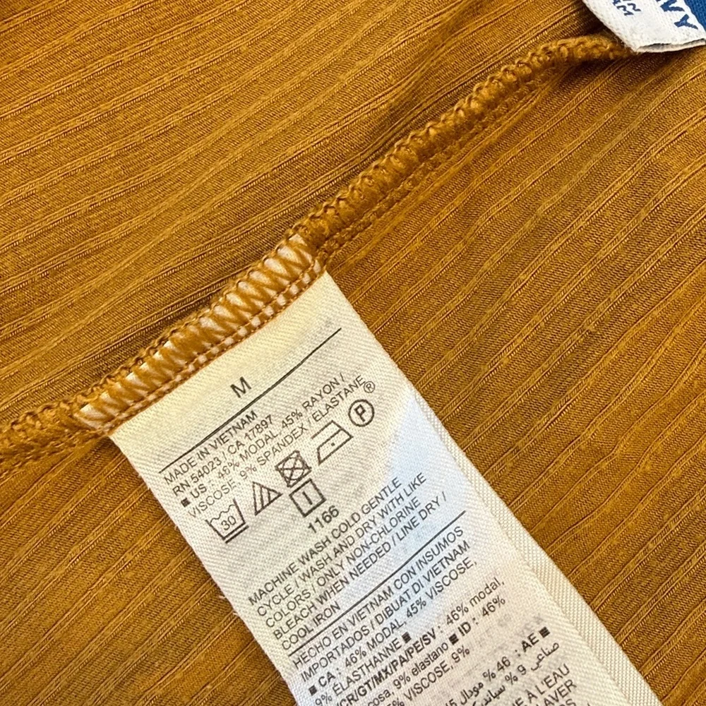 Old Navy Pajama Pant Cropped Sunday Sleep Mustard Yellow Size Medium - Picture 8 of 12